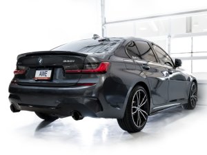 BMW 3 Series Performance Exhaust - Rear - AWE Tuning - Axle-Back Track Edition, Dual Exit, 4.5